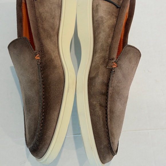 Santino Botanist Men’s Suede Loafers NEW US 8 Made in Italy - Picture 6 of 12